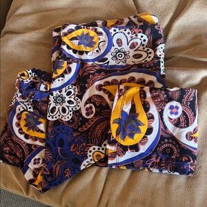 LuLaRoe Multicolor Paisley Fabric TC